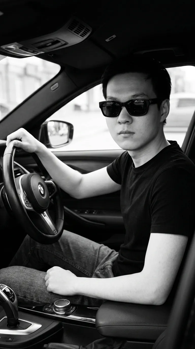 AI-фотосессия «Driver in Car»