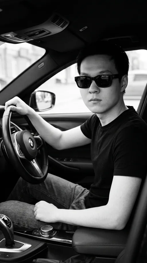 AI-фотосессия «Driver in Car»