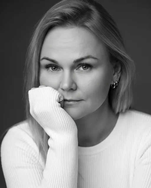 AI-фотосессия «Monochrome Studio Portrait»
