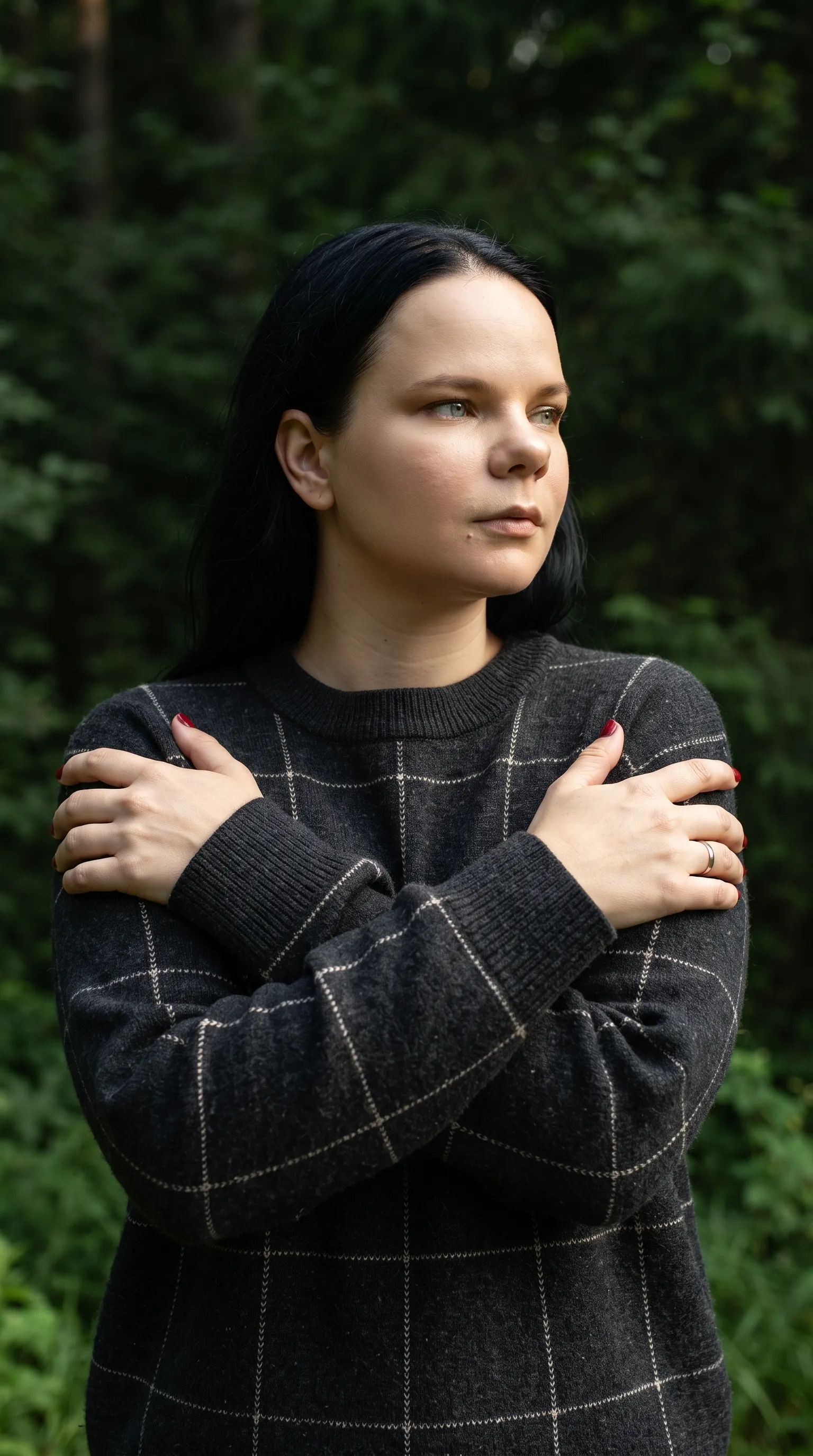 AI-фотосессия «Portrait in Dark Knitwear»