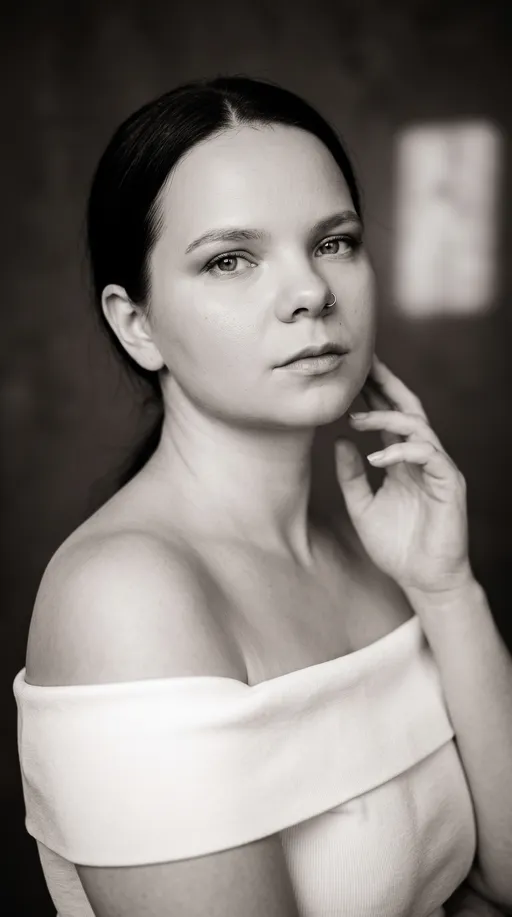 AI-фотосессия «Monochrome Studio Portrait»
