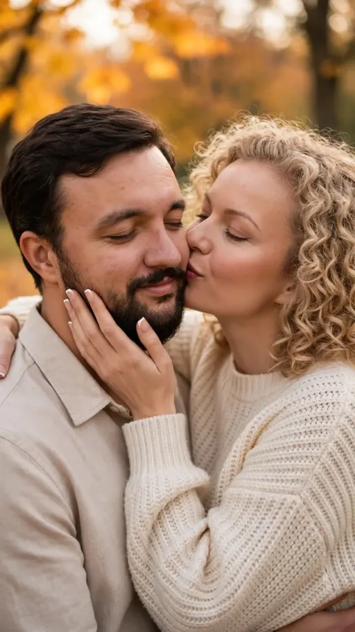 парная AI-фотосессия «Autumn Embrace»