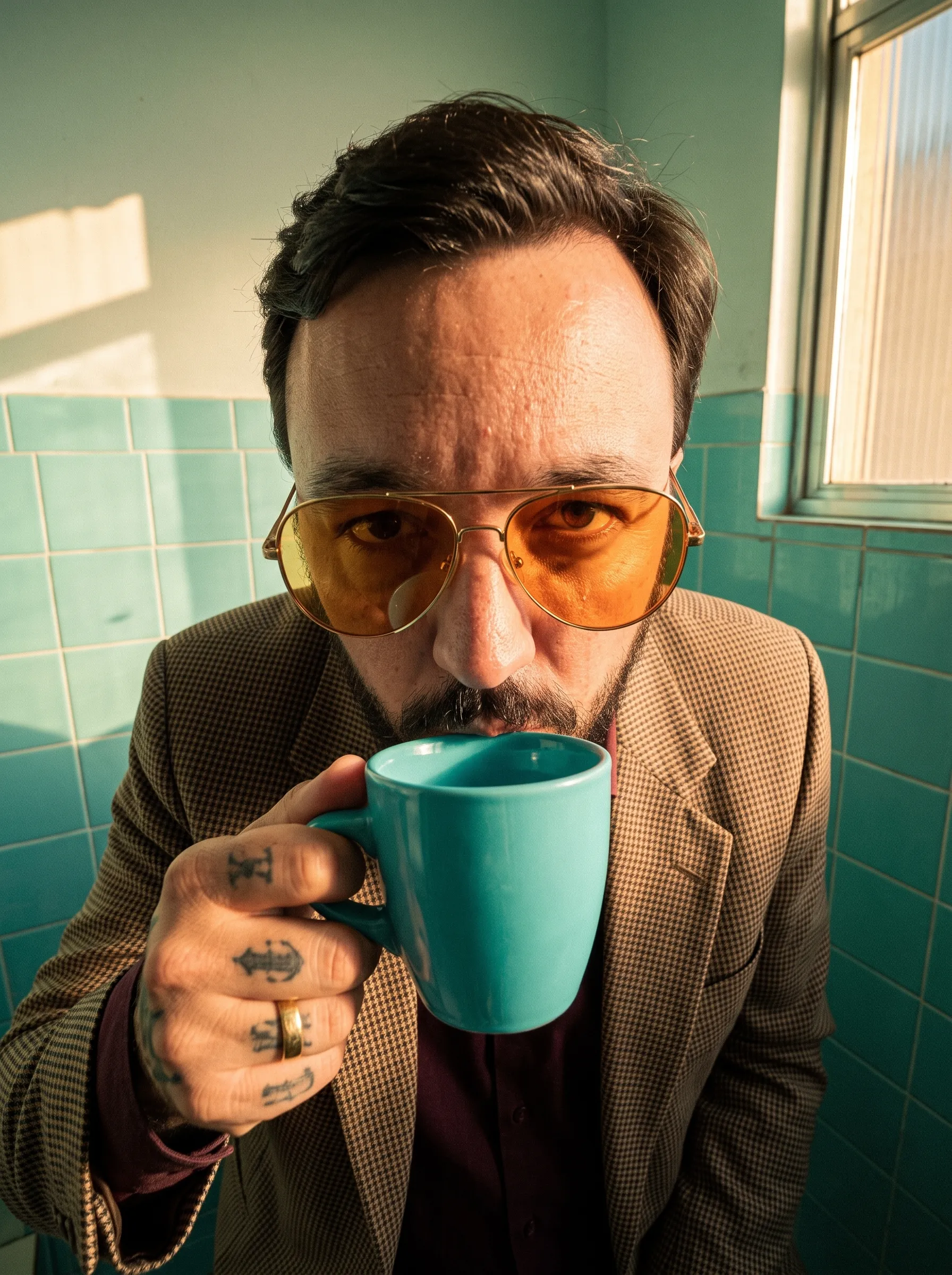 AI-фотосессия «Fisheye Morning Brew»