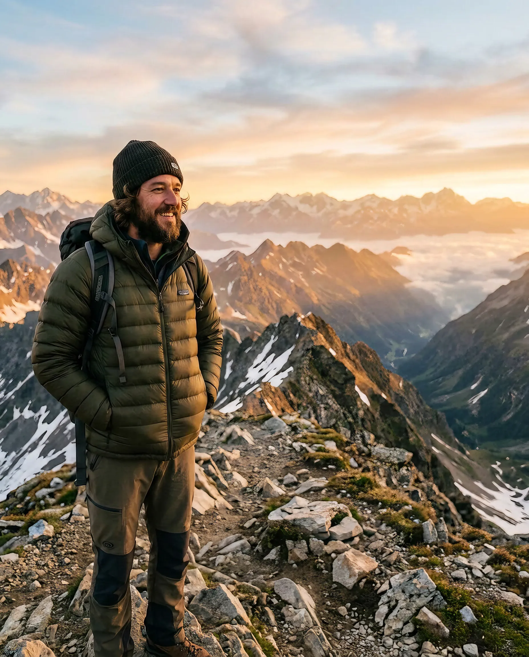 AI-фотосессия «Summit at Sunrise»