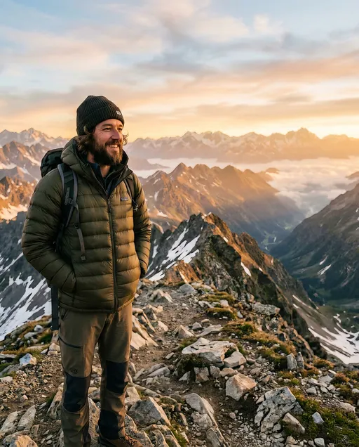 AI-фотосессия «Summit at Sunrise»