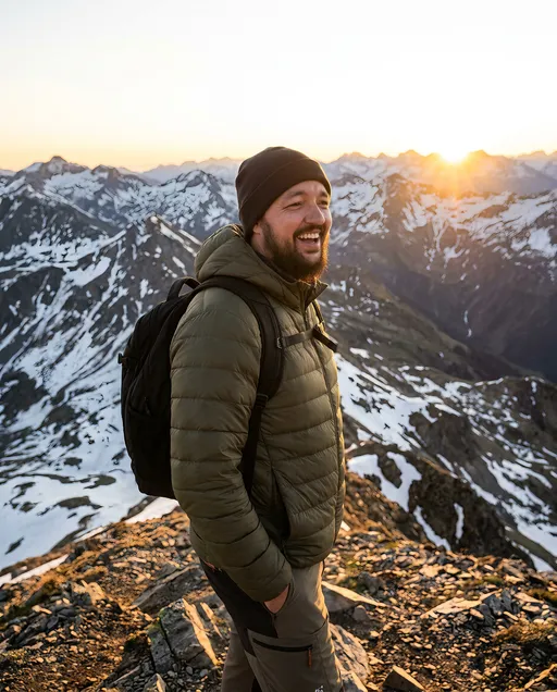 AI-фотосессия «Summit at Sunrise»
