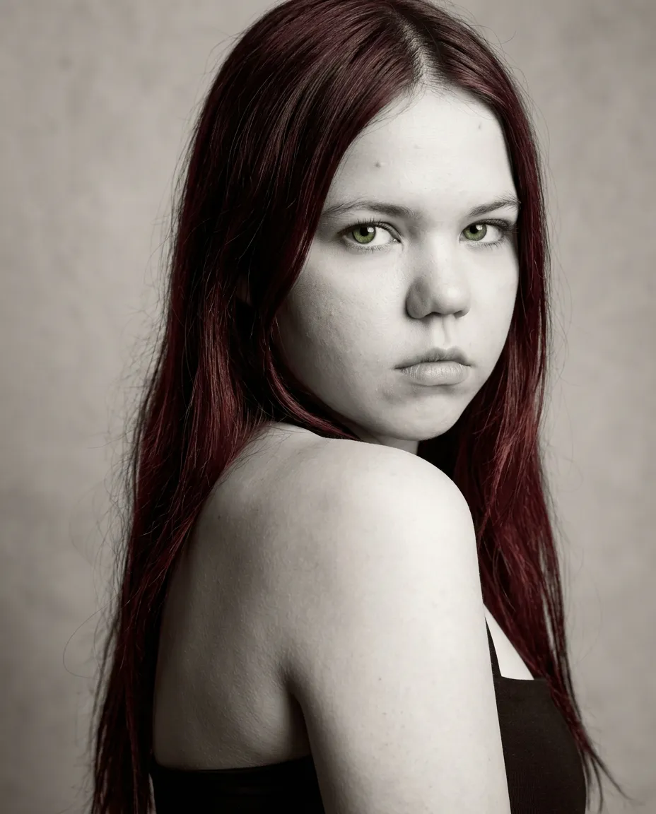 AI-фотосессия «Monochrome Studio Portrait»
