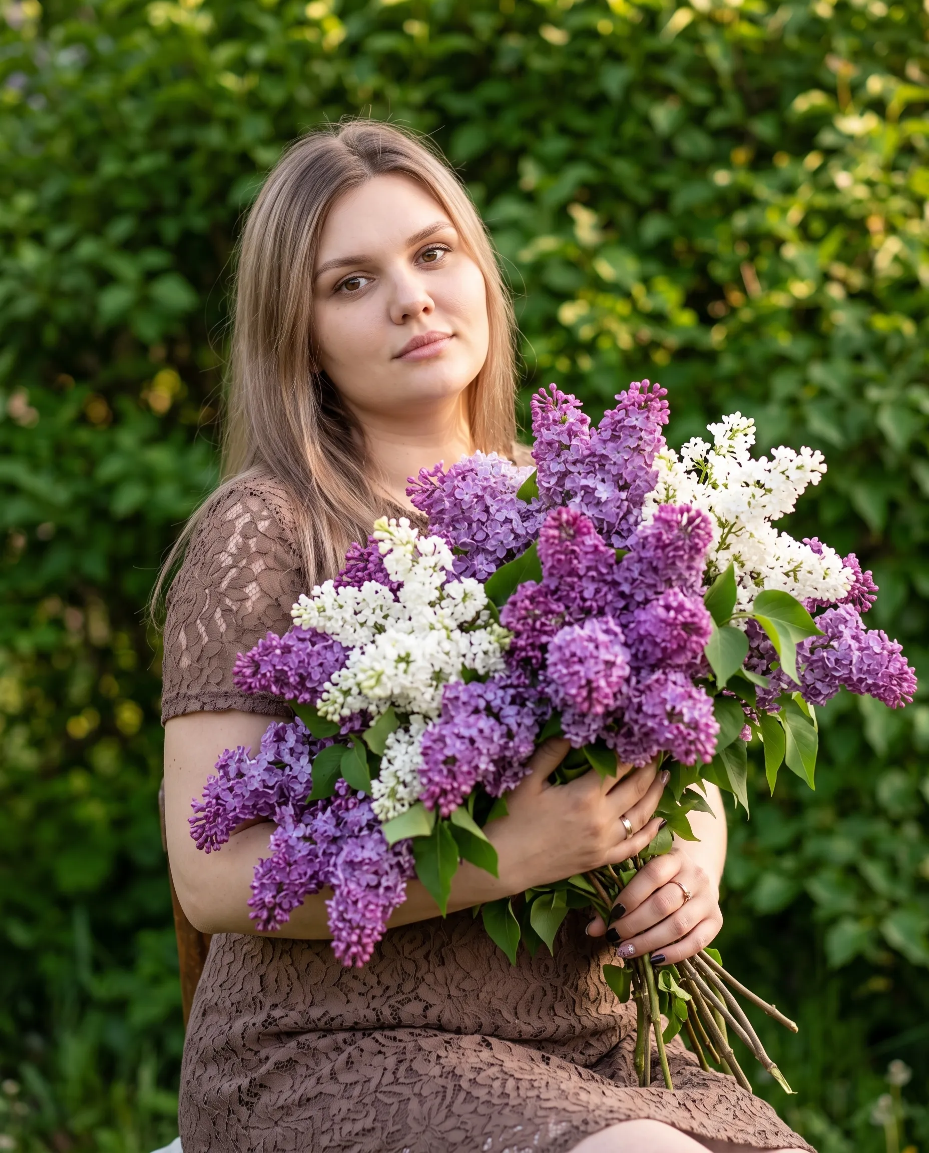 AI-фотосессия «Garden Lilac Portrait»