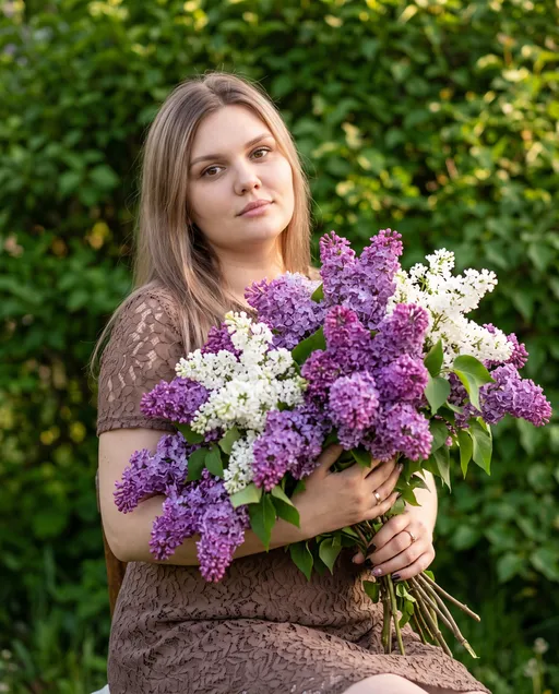 AI-фотосессия «Garden Lilac Portrait»