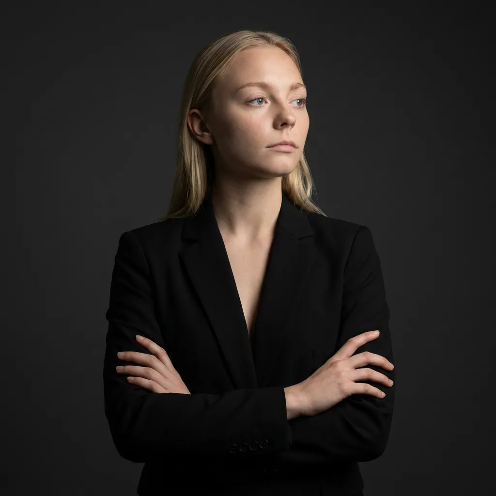 AI-фотосессия «Low-Key Corporate Editorial Portrait»