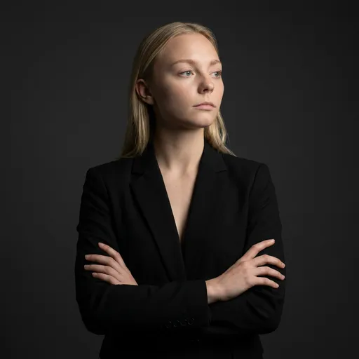 AI-фотосессия «Low-Key Corporate Editorial Portrait»