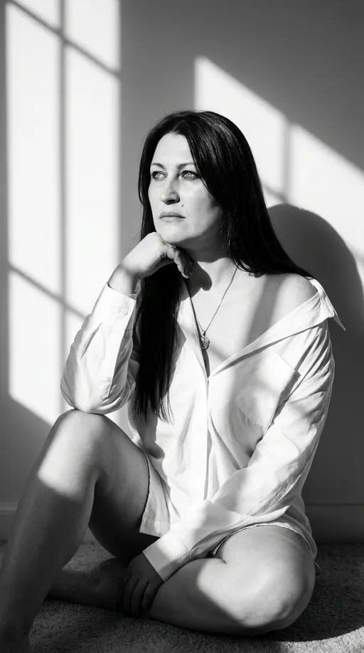 AI-фотосессия «Window Shadow Portrait Study»