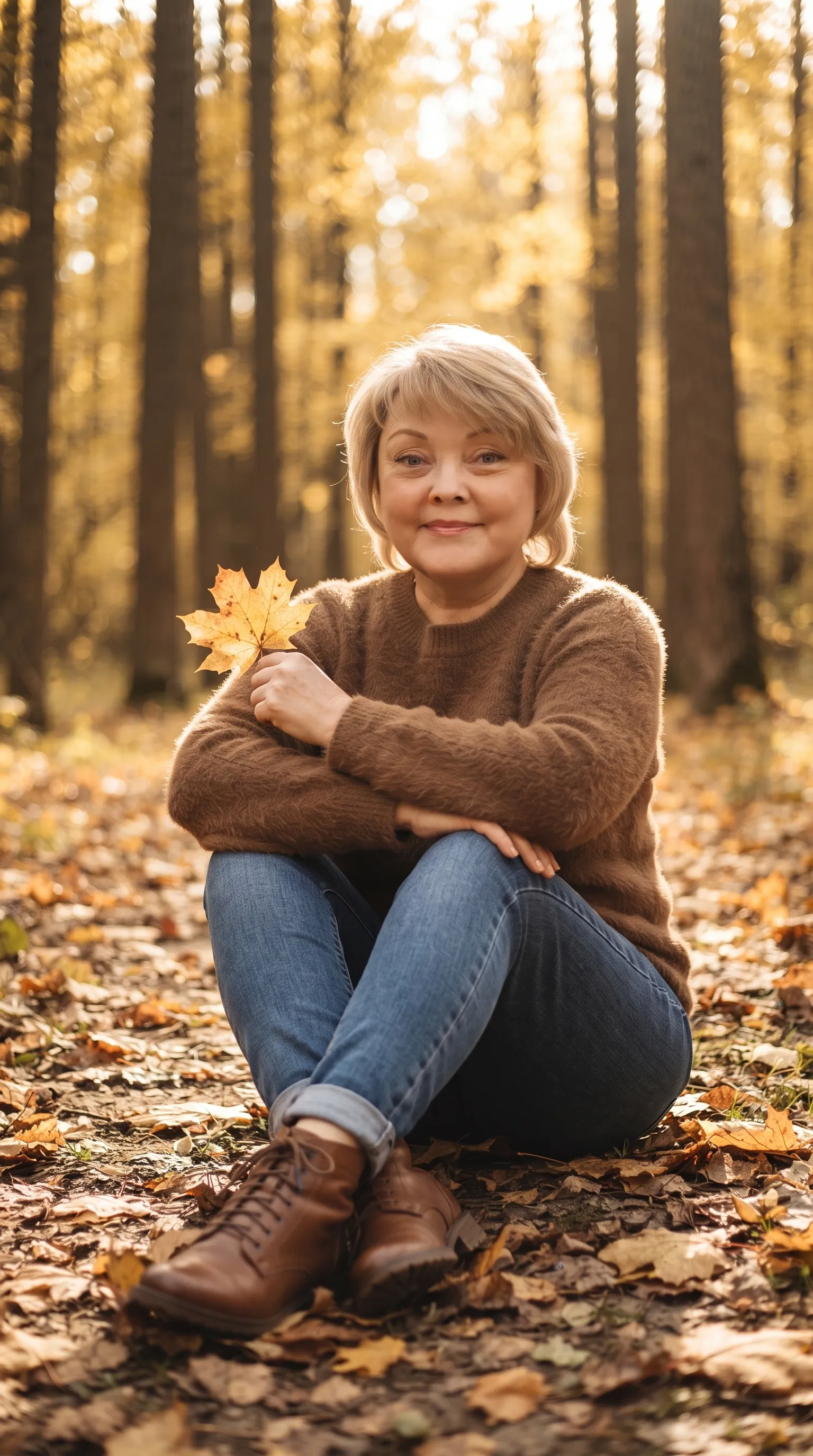 AI photoshoot “Autumn Portrait in the Woods”