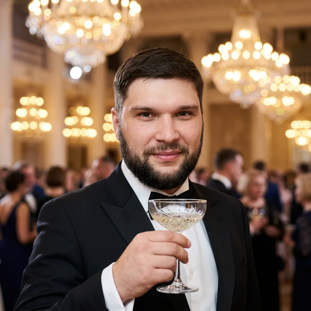 AI photoshoot “Gala Toast Portrait”