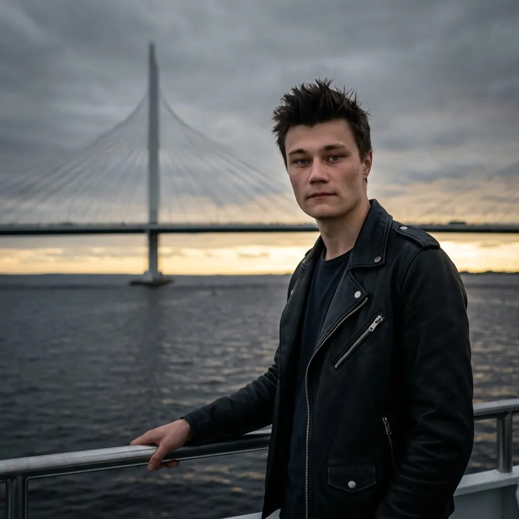 AI-фотосессия «Bridge at Sunset Portrait»