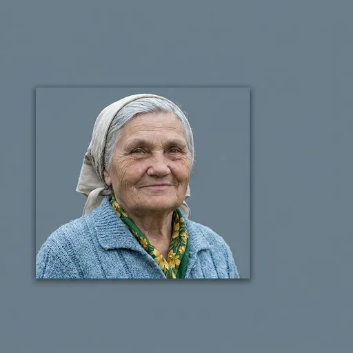 AI-арт «Cutout Portrait on Neutral Gray»