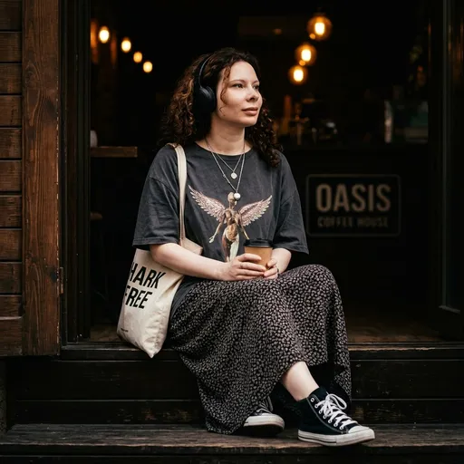 AI-фотосессия «URBAN GRUNGE CAFE PORTRAIT»